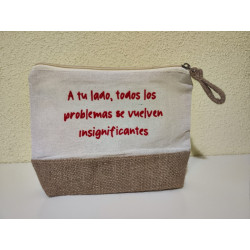 Neceser algodón y yute