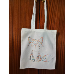 Tote bag asas largas algodón reciclado