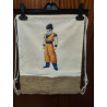 Mochila con cuerdas de algodón y yute