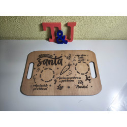 Bandeja Reyes Magos y Papa Noel personalizada