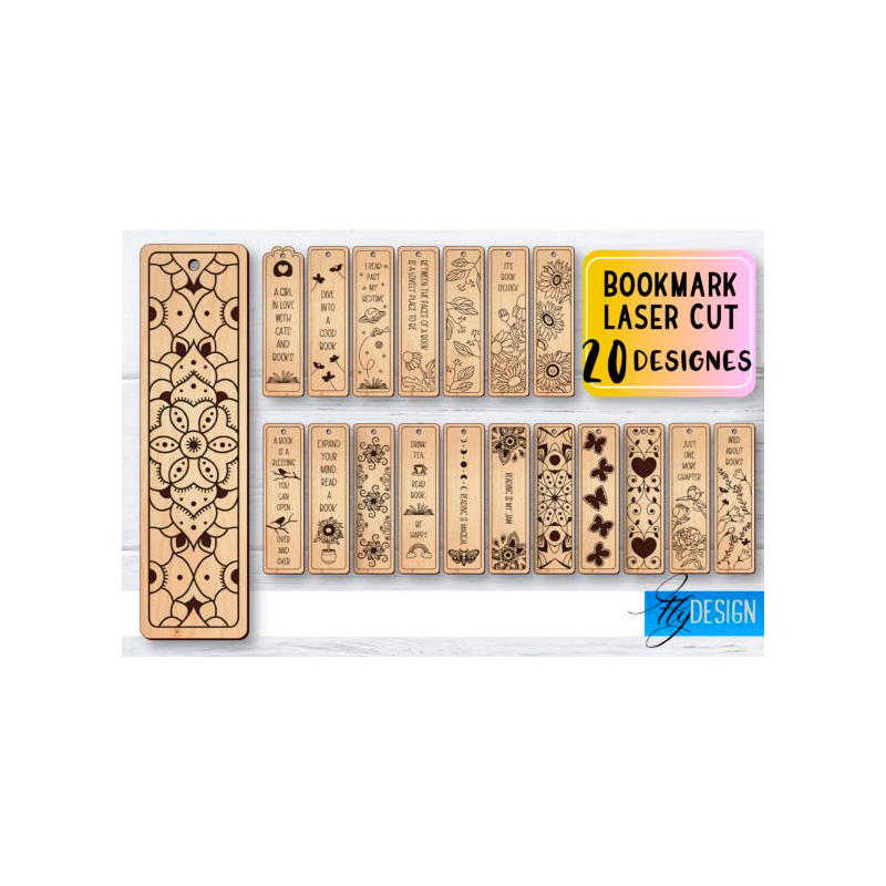 Marcapáginas madera