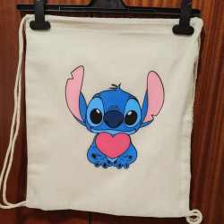 Mochila con cuerdas 100% algodón orgánico