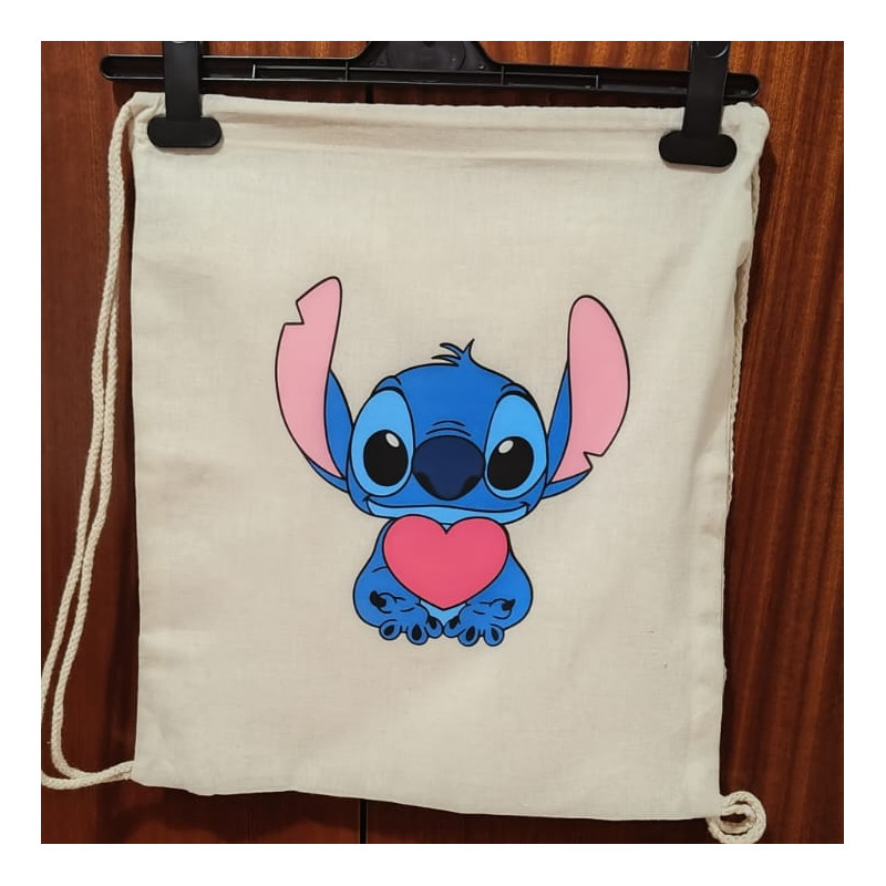 Mochila con cuerdas 100% algodón orgánico