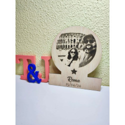 Retrato grabado en madera