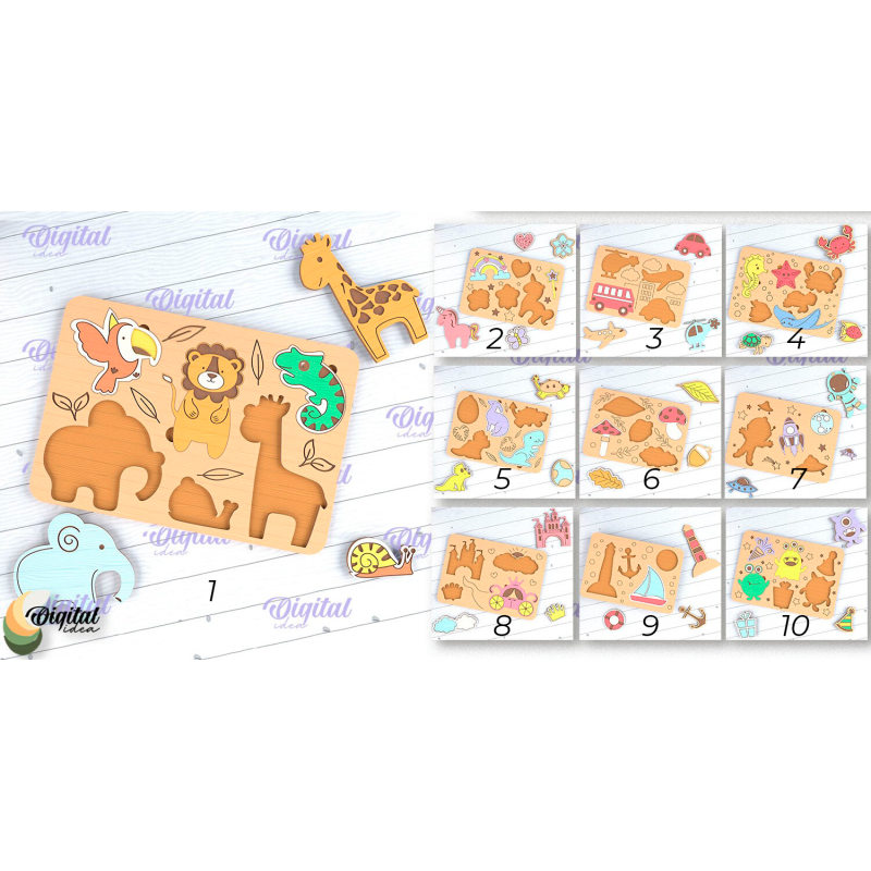 Rompecabezas educativo para niños
