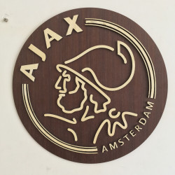 Escudo Fútbol en madera