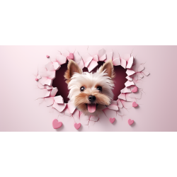 Taza 3D de perro