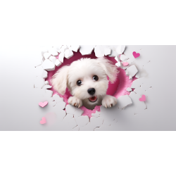 Taza 3D de perro