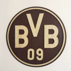 Escudo Fútbol en madera