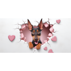 Taza 3D de perro