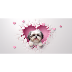 Taza 3D de perro