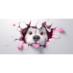 Taza 3D de perro