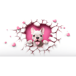 Taza 3D de perro