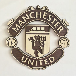 Escudo Fútbol en madera