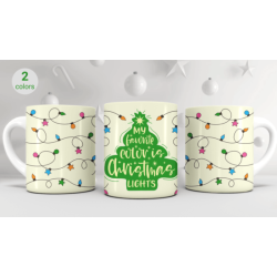Taza luces de navidad