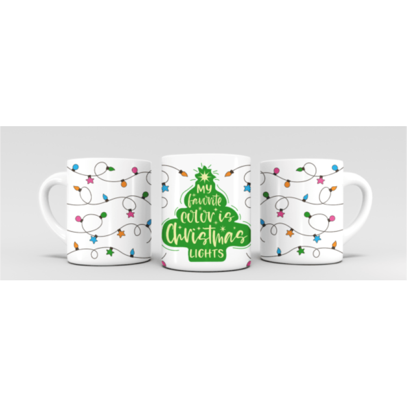 Taza luces de navidad