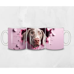 Taza 3D de perro