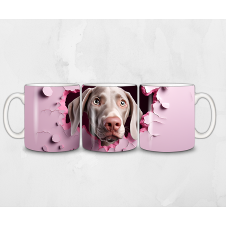 Taza 3D de perro