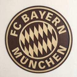 Escudo Fútbol en madera