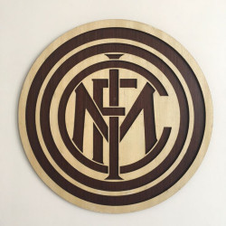 Escudo Fútbol en madera