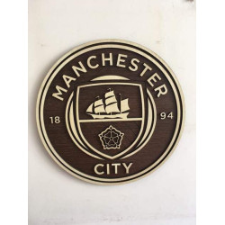 Escudo Fútbol en madera