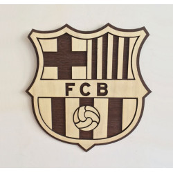 Escudo Fútbol en madera