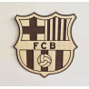 Escudo Fútbol en madera