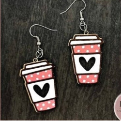 Pendientes Coffee Cup