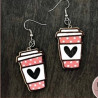 Pendientes Coffee Cup