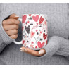 Taza San Valentín Corazones