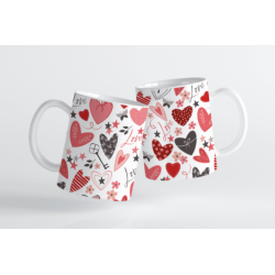 Taza San Valentín Corazones