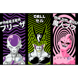 Camiseta Villanos DBZ