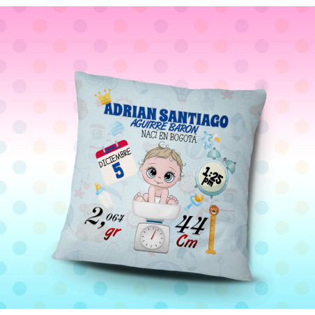 Cojín bebe personalizable