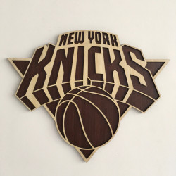 Escudo Baloncesto En Madera