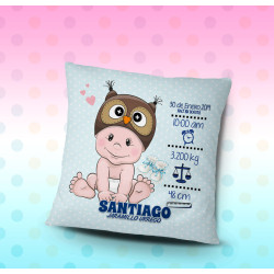 Cojín bebe personalizable