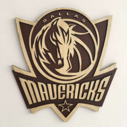 Escudo Baloncesto En Madera