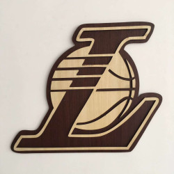 Escudo Baloncesto En Madera