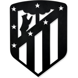 Escudo Fútbol Madera Negro