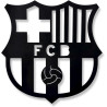 Escudo Fútbol Madera Negro