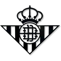 Escudo Fútbol Madera Negro