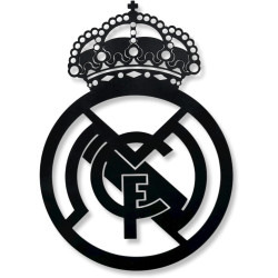 Escudo Fútbol Madera Negro