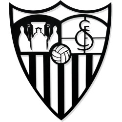 Escudo Fútbol Madera Negro