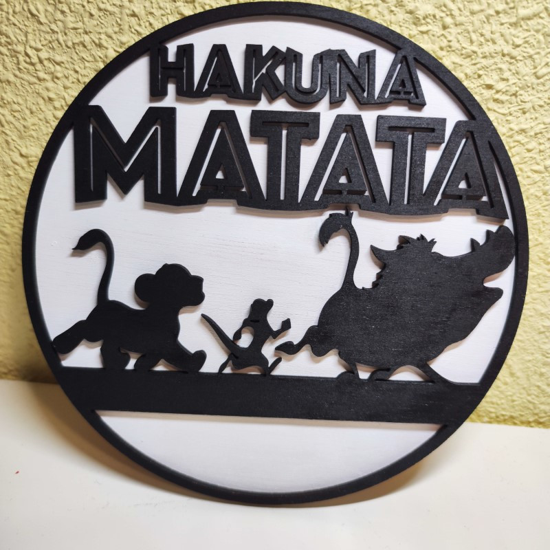 Adorno de pared Hakuna Matata
