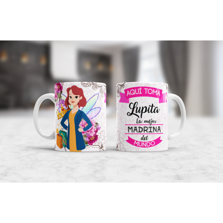 Taza madrina personalizable