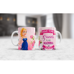 Taza madrina personalizable