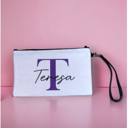 Neceser tejido símil lino personalizable