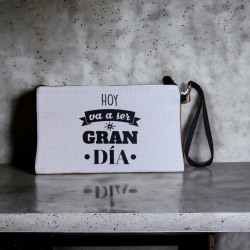 Neceser tejido símil lino personalizable