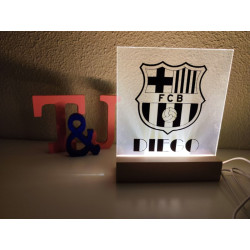 Lámpara acrílica personalizada