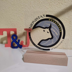 Lámpara acrílica personalizada
