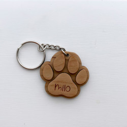 Llavero huella perro personalizado